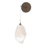Chrysalis Large Low Voltage Sconce in Bronze - 201398-SKT-05-WP0755 by Hubbardton Forge
