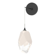 Chrysalis Large Low Voltage Sconce in Black - 201398-SKT-10-WP0755 by Hubbardton Forge