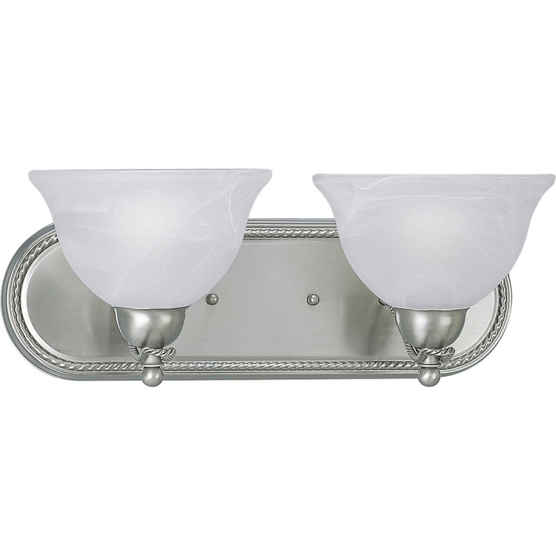 Avalon 2-Light Bath Vanity Light in Brushed Nickel