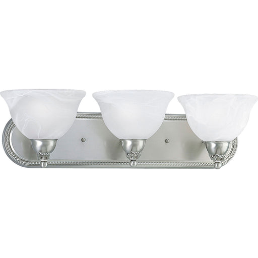 Avalon Three Light Bath Bracket in Brushed Nickel