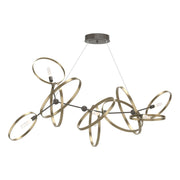 Celesse 6-Light 59.7" Chandelier in Dark Smoke