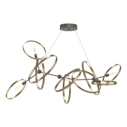 Celesse 6-Light 59.7" Chandelier in Dark Smoke