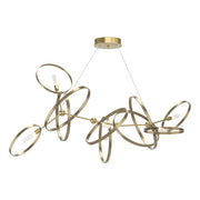 Celesse 6-Light 59.7" Chandelier in Modern Brass