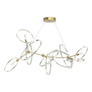 Celesse 6-Light 59.7" Chandelier in Modern Brass