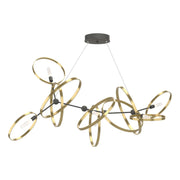 Celesse 6-Light 59.7" Chandelier in Natural Iron