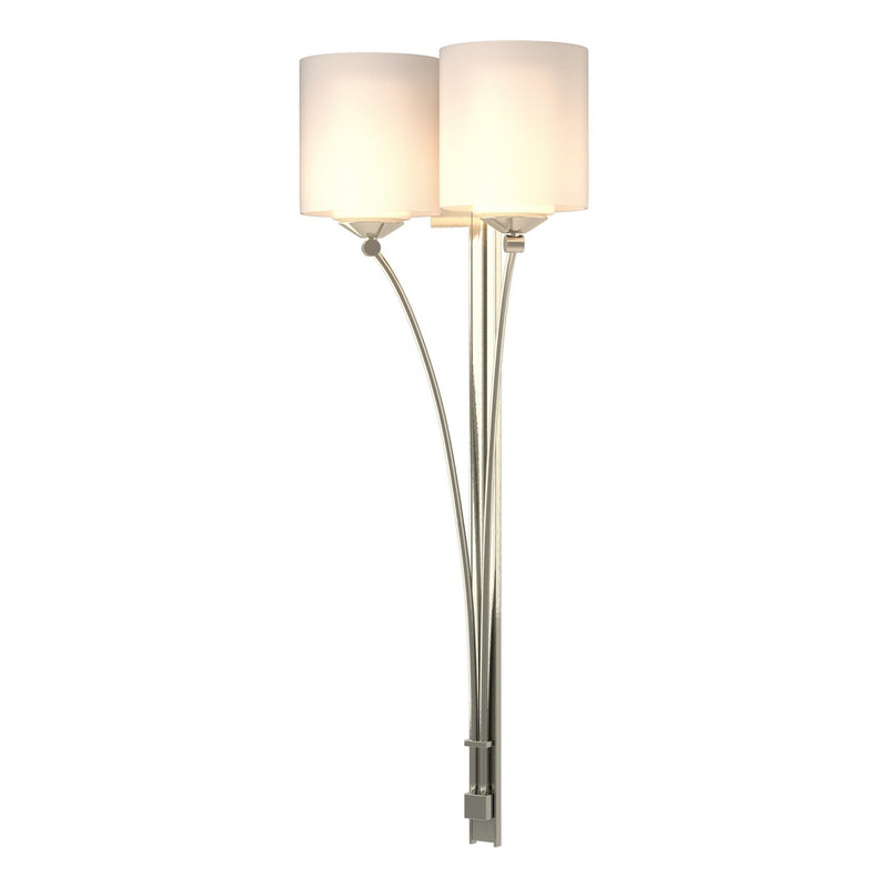 Formae Contemporary 2 Light Sconce in Sterling - 204672-SKT-85-GG0169 by Hubbardton Forge