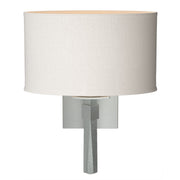 Beacon Hall Oval Drum Shade Sconce in Vintage Platinum - 204810-SKT-82-SE1195 by Hubbardton Forge