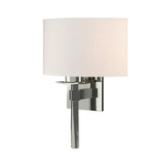 Beacon Hall Half Drum Shade Sconce in Sterling - 204826-SKT-85-SE1092 by Hubbardton Forge