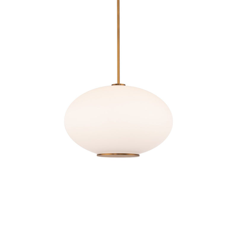 Illusion 16" Pendant in Aged Brass