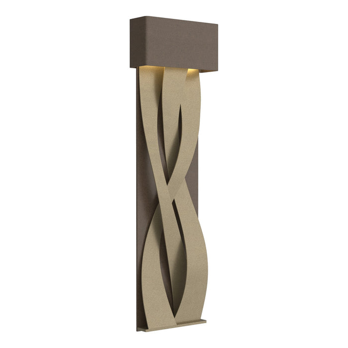 Tress Large LED Sconce in Bronze with Soft Gold Accent - 205437-LED-05-84 by Hubbardton Forge