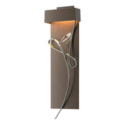 Rhapsody LED Sconce in Bronze with Sterling Accent - 205440-LED-05-85-CR by Hubbardton Forge