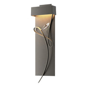 Rhapsody LED Sconce in Dark Smoke with Natural Iron Accent - 205440-LED-07-20-CR by Hubbardton Forge