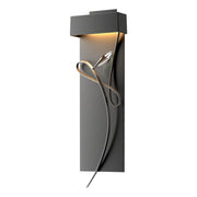 Rhapsody LED Sconce in Black with Dark Smoke Accent - 205440-LED-10-07-CR by Hubbardton Forge