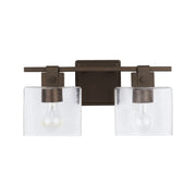 Graham 2-Light Bath Vanity Light in Oil Rubbed Bronze