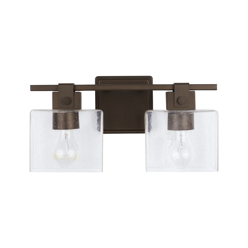 Graham 2-Light Bath Vanity Light in Oil Rubbed Bronze