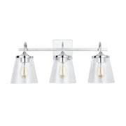 Jayne 3-Light Bath Vanity Light in Chrome
