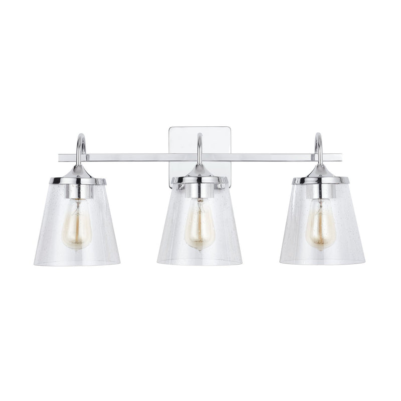Jayne 3-Light Bath Vanity Light in Chrome