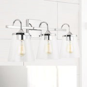 Jayne 3-Light Bath Vanity Light in Chrome