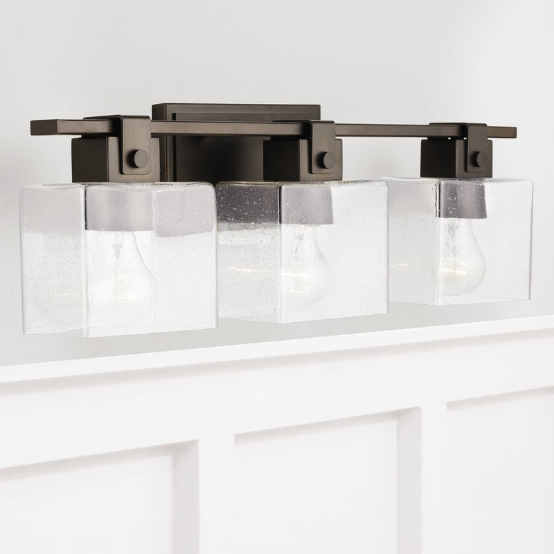 Graham 3-Light Bath Vanity Light in Oil Rubbed Bronze