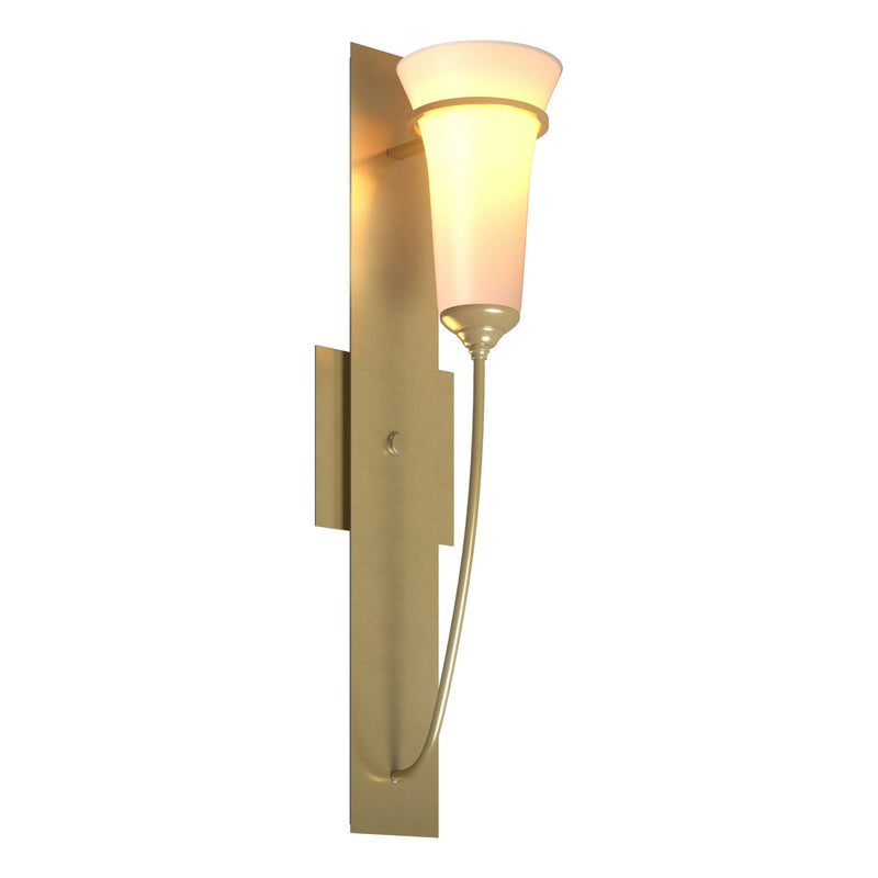 Banded Wall Torch Sconce in Modern Brass - 206251-SKT-86-GG0068 by Hubbardton Forge