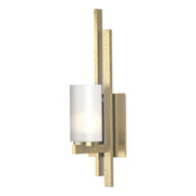 Ondrian 1 Light (Right Side) Sconce in Modern Brass - 206301-SKT-RGT-86-GG0168 by Hubbardton Forge