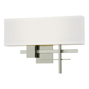 Cosmo Sconce in Sterling with Sterling Accent - 206350-SKT-85-85-SF1606 by Hubbardton Forge
