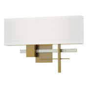 Cosmo Sconce in Modern Brass with Sterling Accent - 206350-SKT-86-85-SF1606 by Hubbardton Forge