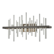 Cityscape LED Sconce in Dark Smoke with Sterling Accent - 207915-LED-07-85 by Hubbardton Forge