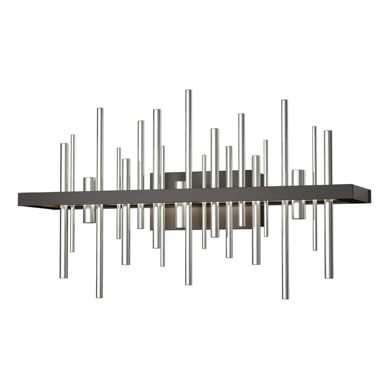 Cityscape LED Sconce in Oil Rubbed Bronze with Sterling Accent - 207915-LED-14-85 by Hubbardton Forge