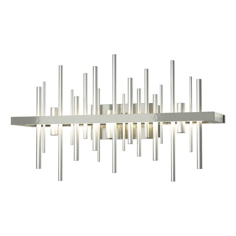 Cityscape LED Sconce in Sterling with Vintage Platinum Accent - 207915-LED-85-82 by Hubbardton Forge