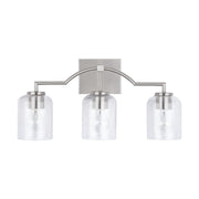 Carter 3-Light Bath Vanity Light in Brushed Nickel