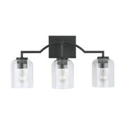Carter 3-Light Bath Vanity Light in Matte Black