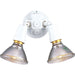 Par Lampholder Two Light Wall Lantern in White