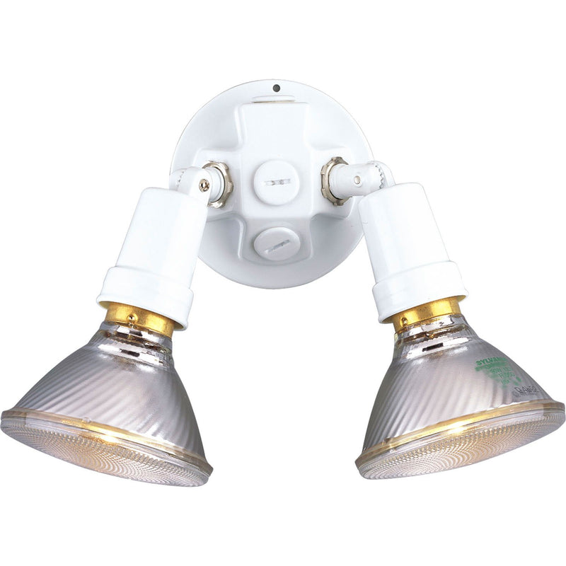 Par Lampholder 2-Light 13" Outdoor Flood Light in White