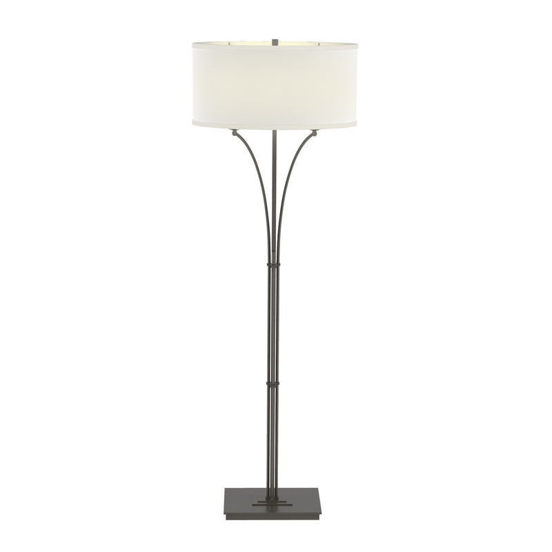 Contemporary Formae Floor Lamp in Dark Smoke - 232720-SKT-07-SF1914 by Hubbardton Forge