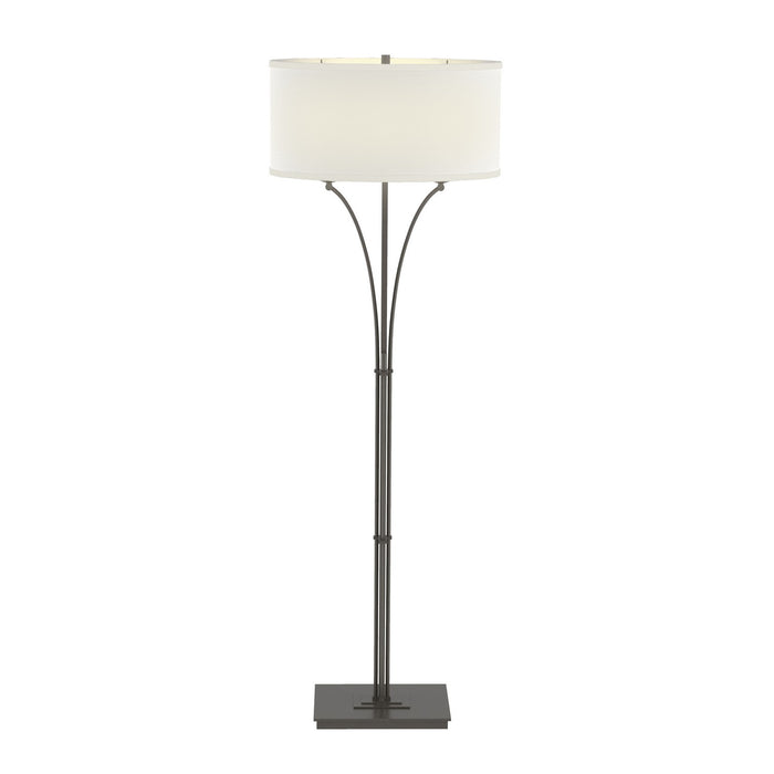 Contemporary Formae Floor Lamp in Dark Smoke - 232720-SKT-07-SF1914 by Hubbardton Forge