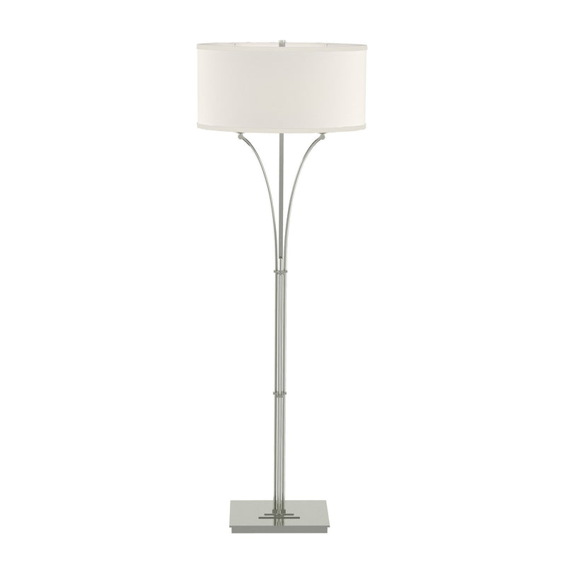 Contemporary Formae Floor Lamp in Sterling - 232720-SKT-85-SE1914 by Hubbardton Forge