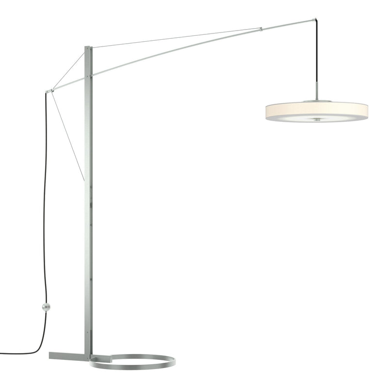 Disq Arc LED Floor Lamp in Vintage Platinum - 234510-LED-82-SH1970 by Hubbardton Forge