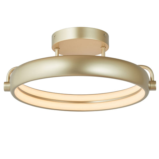 Rave LED Flushmount in Titanium Silver