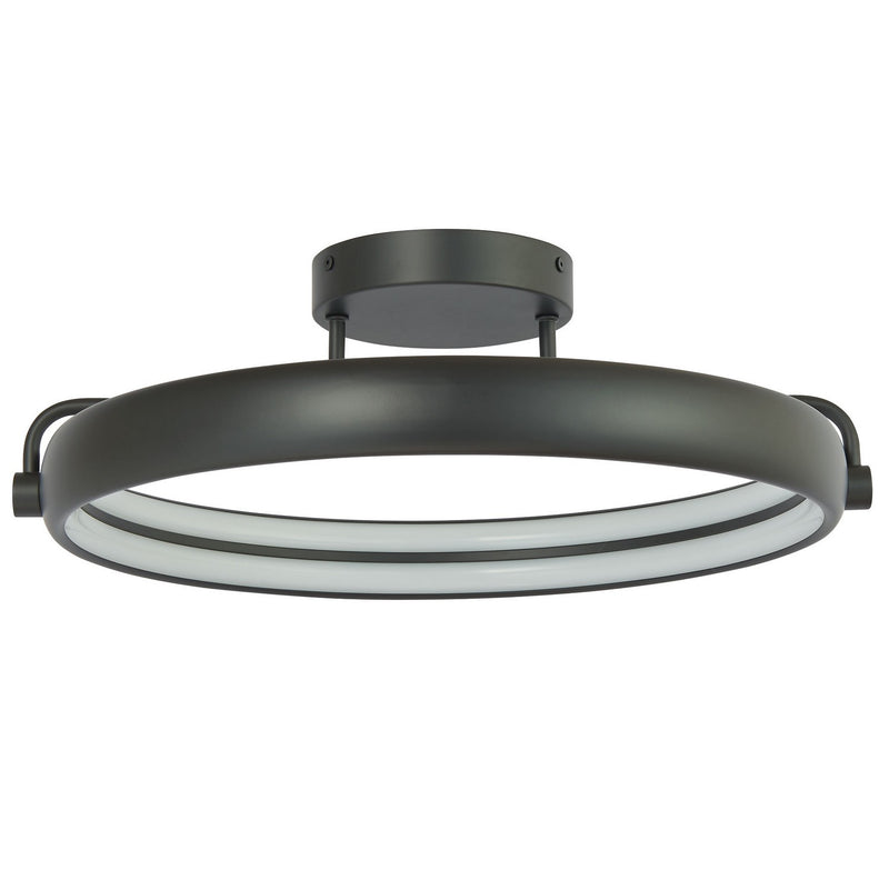 Rave LED Flushmount in Matte Black