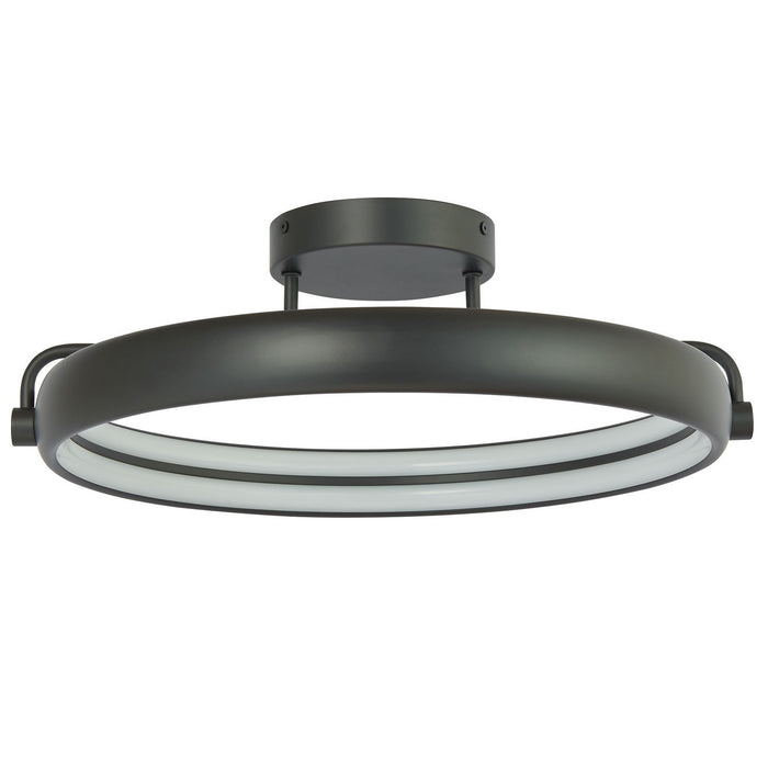 Rave LED Flushmount in Matte Black