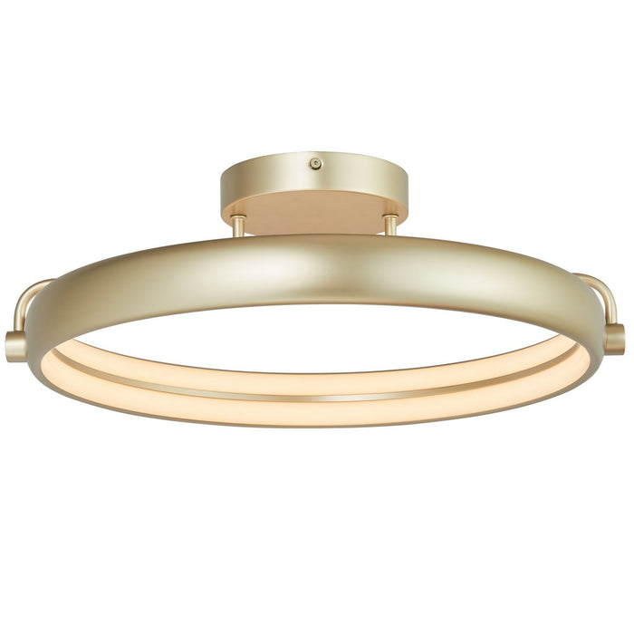 Rave LED Flushmount in Titanium Silver