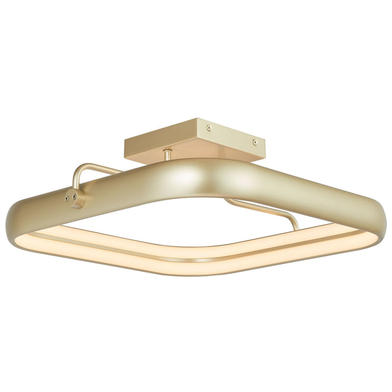 Rave LED Flushmount in Gold
