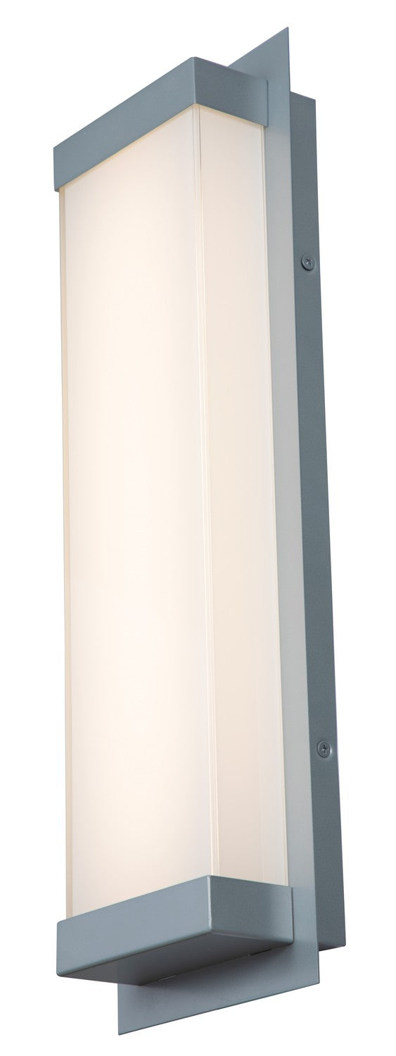 Atom LED Wall Fixture in Silica/Matte Black & Stainless Steel