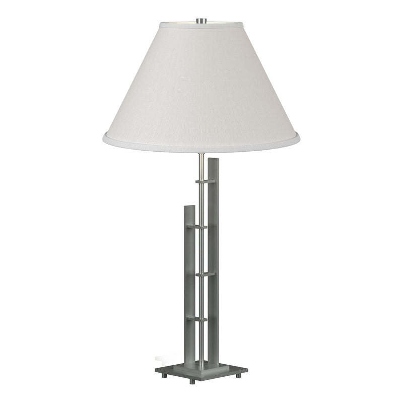 Metra Double Table Lamp in Vintage Platinum - 268421-SKT-82-SF1755 by Hubbardton Forge