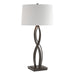 Almost Infinity Tall Table Lamp in Oil Rubbed Bronze - 272687-SKT-14-SF1594 by Hubbardton Forge