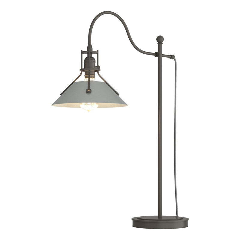 Henry Table Lamp in Dark Smoke with Vintage Platinum Accent - 272840-SKT-07-82 by Hubbardton Forge