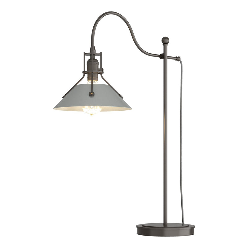Henry Table Lamp in Oil Rubbed Bronze with Vintage Platinum Accent - 272840-SKT-14-82 by Hubbardton Forge