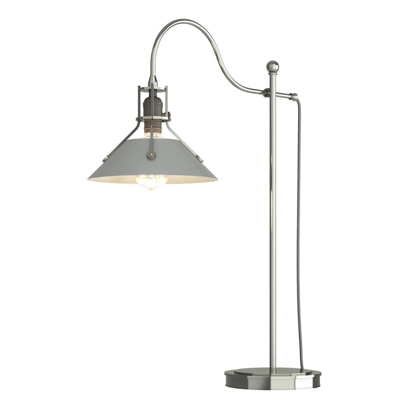 Henry Table Lamp in Sterling with Vintage Platinum Accent - 272840-SKT-85-82 by Hubbardton Forge