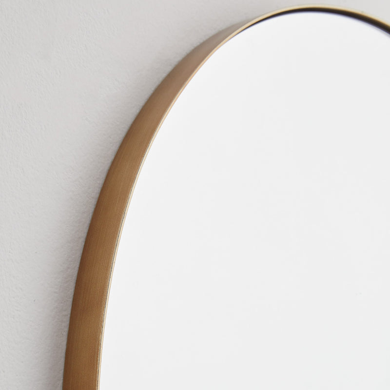 24" x 38" Arch Mirror in Gold